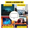 Projektionsskärmar vevor 100 tum stativprojektorskärm med stand 16 9 4K HD Portable Home Cinema för inomhusuttävning 230923