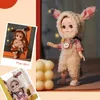 Dolls Bjd Doll 16CM 13 Movable Joints Cute Smile Face Shape and Bunny Ears Clothes Suit Doll Toy Gift for Kids 230922