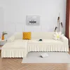 Stuhlhussen Plaid Seersucker Sofabezug für Wohnzimmer Stretch Slipcover Home Sessel 1 2 3 4 Sitz Eckcouch 230923