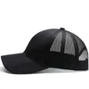 Ball Caps Man Baseball Cap Men Summer Thin Fabric Mesh Sun Hat Male Short Peaked Snapback Hats 56-60cm