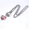 Pendant Necklaces ARRIVAL Rhodium Plated Zinc Studded With Sparkling Crystals NAVY-MOM Heart Wheat Chain Necklace Drop