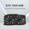 그래픽 카드 1pcs GTX1060 6GB GDDR5 게임 그래픽 카드 6 핀 192 비트 듀얼 팬 PCI-E 3.0 컴퓨터 그래픽 비디오 카드 사무실/홈 230923