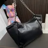 2023 Модная сумка из натуральной кожи Женские дизайнерские сумки Большой емкости Черная сумка-шопер Роскошная женская сумка через плечо Высококачественные сумки-тоут