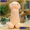 Animaux en peluche en peluche Factory Wholesalesimation Sexyfunny Plushtoys Soft Dick Doll Real Oreiller Jouets mignons Cadeaux drôles Stylo de la vie réelle Dhza9