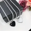 Fashion Heart-Shaped Necklace Designer Couples Pendant Necklaces Personality Letters Design 2 Colors274Z