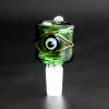 Colorful Eye Glass Bowl For Bong Heady Water Pipe Hookahs Smoking With Male 14mm Bongs water Dab Rigs LL