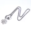 Pendant Necklaces Drop Arrival Rhodium Plated Zinc Studded With Sparkling Crystals RUNNER Heart Wheat Chain Necklace