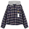 Sweats à capuche pour hommes Grailz jaune bleu cardigan à capuche qualité plaid extérieur réversible surdimensionné bouton pour femme avec étiquettes