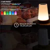 Annan heminredning bordslampa säng för sovrum 13 färg byte touch ljus rgb fjärr dimbar USB laddningsbar bärbar rum 230923