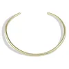 Chokers Punk Solid Alloy Torques Choker Halsband för kvinnor African Simple Chunky Metal Bib Collar Halsband Maxi Fashion Jewelry Manilai 230923