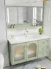 Robinets de lavabo de salle de bains, combinaison d'armoire vert avocat, lavabo Xiaohongshu