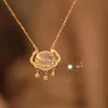 Anhänger Halsketten Frauen Langlebigkeit Schloss Halskette Schmuck Kurze Schlüsselbein Choker Für Dame Koreanische Chain303U