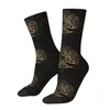 Chaussettes pour hommes, imprimé amusant, arbre de vie avec Triquetra sur Futhark pour femmes et hommes, extensible, été, automne, hiver