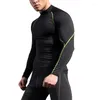 Herren T-Shirts Douhoow Fitness Langarm Sport T-Shirts Laufen Schnell trocknend Workout Tops Slim Fit Kompression Outdoor Athletic