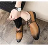 Scarpe per abiti da uomo più recenti Slip on Fashion Leather Men moca