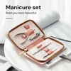 Nail Art Kits Mrgreen Manicure Set Pedicure Sets Clippers Ferramentas de Aço Inoxidável Tesoura Profissional Cortador Kit de Caso de Viagem 7in1 230922