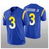 Aaron Donald Football Jersey Odell Beckham Jr. Cooper Kupp Baker Mayfield Ramss Van Jefferson Steve Avila Jalen Ramsey von Miller Dickerson Stafford Size S-4XL