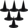 Cappelli da festa 5 pezzi Cappello da strega di Halloween Cappelli neri unisex per adulti Bambini Fornitura per feste di Halloween Costume cosplay Puntelli Decorazioni Cappellini da mago 230923