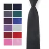 Mens Solid Polyester Textile Neckties Pure Color Neck Ties men's ties Back tie green Pink ties201b