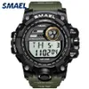 Мужские часы Спортивные военные SMAEL S Shock Relojes Hombre Повседневные светодиодные часы Цифровые наручные часы Водонепроницаемые 1545D Спортивные часы Alarm291C