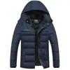 Mens Down Parkas Fashion Fleece Hooded Winter Coat Men Thick Warm Jacket Windproof Gift For Father Husband Parka 230923