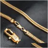 Chains 20Inch 6Mm High Quality Necklace Gold Color Chain Neckacle Fashion Jewelry Thick For Women And Men Drop Delivery Necklaces Pend Dh2Ug