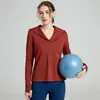 Chemises actives haut à manches longues pour femmes, T-Shirt de Yoga, de course, d'entraînement, de Fitness, de sport, vêtements courts