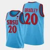 S SDSU 샌디에고 주 AZTECS NCAA College Basketball Jersey 15 레너드 25 Mike Pope 22 Malachi Flynn 3 Aguek Arop 31 Nathan Mensah