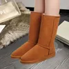 2023 Dames Winter Ultra Mini Boot Designer Australische Platform Laarzen voor Mannen Echt Leer Warm Enkelbont Booties Luxe Schoen 35--46 Dames Snowboots AGGB4444XX