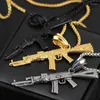 Colares de pingente moda boutique jóias legal rifle automático colar para homens personalidade hip hop estilo presentes