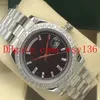 Luxury High Quality 40mm Day-Date 228345 Stainless Steel Bracelet Diamante Bezel Mens Men's Movement Automatic Mechanical Bla305N