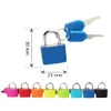 Door Locks 23MM Coloured Small Mini Suitcase Padlock Cabinet Door Bookbag Home Ornament Luggage Lock Dormitory Appliances Travel Supplies 230923