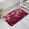 Carpets Plum Blossom Petal Branch Flowers Anti-slip Bath Carpet Bathroom Kitchen Bedroon Floor Mats Indoor Soft Entrance Doormat