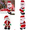 Dekoracje świąteczne Dancing Electric Musical Toy Santa Claus lalka twerking śpiewanie