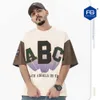 T-shirt da uomo Fg Wear | 2023 Estate Nuovo Marchio di Moda Campus Americano Contrasto Lettera Stampa Casual Versatile T-shirt a Manica Corta8vx3ri0t