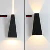 Lampa ścienna proste lampy zewnętrzne LED Wodoodporny ogród nowoczesny dom do dekoracji oświetlenia lampy schodowe 10w10w