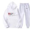 Mens Tracksuits New Trapstar Men Women Winter Two-Piece Hoodie Set Trend Fashion Sweater 230923 EZ93