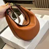 Luxury designer fashion women's bag Designer handbag Diagonal Underarm bag Large capacity Crescent bag Deformable shoulder bag Crescent purse