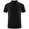 Lu Sports Camisa Polo Masculina Masculina de Secagem Rápida e Absorção de Suor Treino Curto Top Masculino Manga SL13 Plus Size 5XL