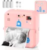 Toy Cameras Instant Po Print Camera For Kids Thermal Label Printer Digital Child Girl Birthday Gift 230922