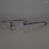 Lunettes de soleil Cadres Ultralégers sans vis Petites lunettes ovales Cadre pour femmes Allemand Ultrathin Optique Prescription Lunettes Femme Myopie