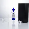 CSYC NC021 Arm Tree Water Perc Dab Rig Glazen pijpen Bubbler Bong Box Set 14 mm kwarts keramische nagelwasschotel Kleurrijk ongeveer 5,71 inch buis Morsbestendig OD 32 mm rookpijp