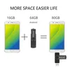 Harici sabit sürücüler biksem otg flash sürücü 32GB 64GB PC cep telefonu için yüksek hızlı USB2.0