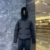 Erkekler Aşağı Parkas Erkek Parkas Dış Giyim Kış Kapları Kanadalı Kaz Down Down Dış Hava Dış Sporları Beyaz Ördek Windbreak Parker Uzun Yaka Şapka Gerçek Kurt Kürk Kayak 4QV0