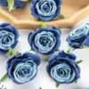 Dekorativa blommor Silk Roses 10st Artificial Christmas Wreath Flower Wall Home Room Decor Wedding Garden Diy Candy Box Brudtillbehör