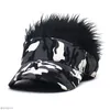 Berets 2023 Baseball Cap With Spiked Hairs Wig Hat Wigs Men Women Casual Concise Sunshade Adjustable Sun Visor