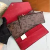 10A Josephine Wallet Moda Bolsos de embrague Cartera Cueros Hebilla Solapa Titular de la tarjeta Monedero Diseñador Mujeres Monederos largos clásicos Carteras con caja M60708