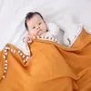 Coperte in mussola potenziate, in bambù morbido, 110 cm x 110 cm, avvolgente per bambini di grandi dimensioni, per neonati, durevoli