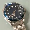 007 Black Dial Limited Edition Men's Watch Professional Timer rostfritt stål Automatisk klocka 43mm förstklassig kvalitet 328m