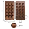 Bakvormen 4 stks/set 15 Hartvormige Chocolade Cakevorm Creatieve Ijsbakje Gebak Biscuit Thuis Groothandel